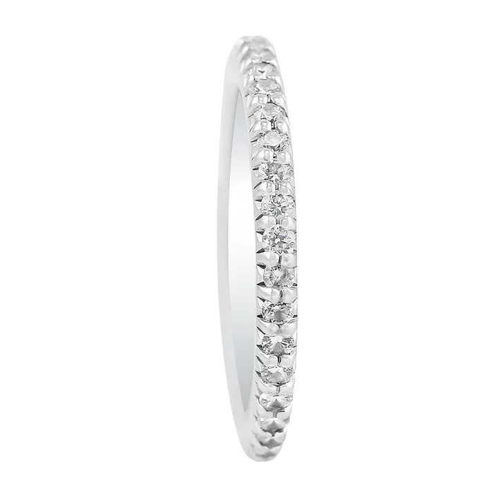 18k White Gold Bella Vita Single Row Diamond Ring Ritani Rings