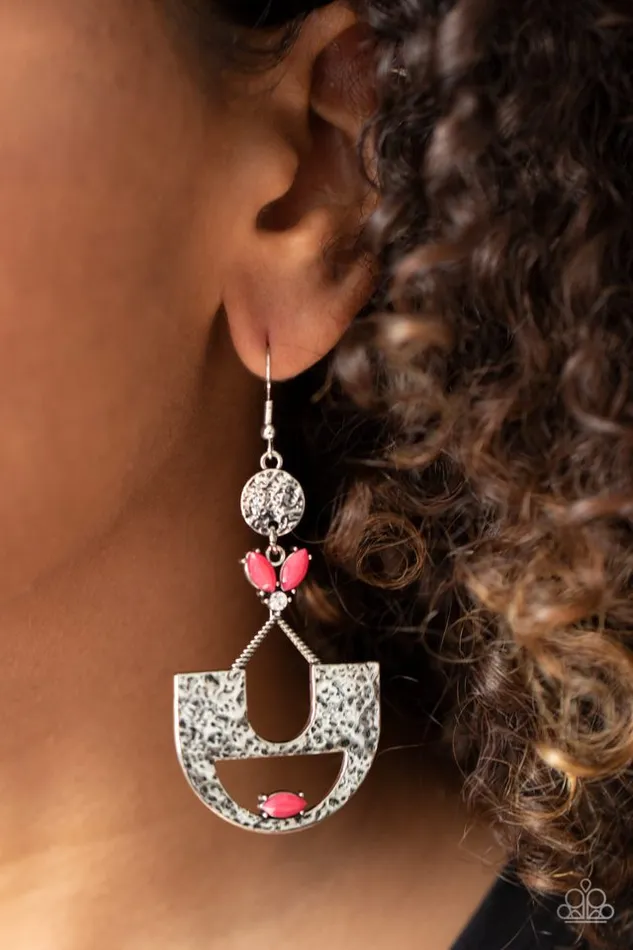 Earrings Paparazzi Earring Modern Day Mecca Pink Paparazzi Jewelry