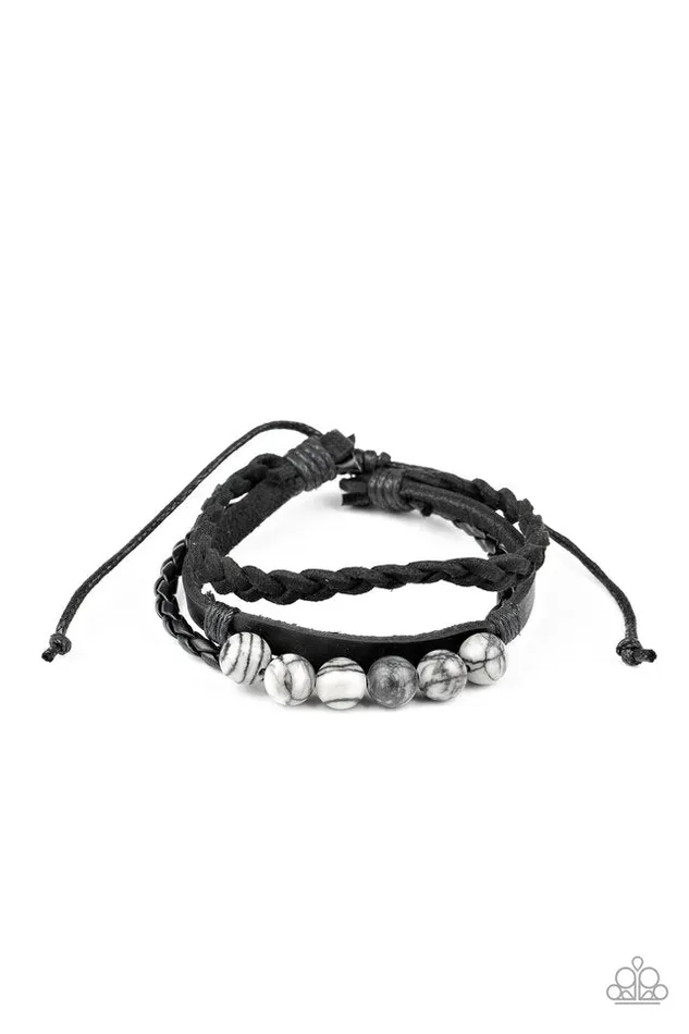Paparazzi Jewelry Bracelets Paparazzi Bracelet OffRoad Rebel Black