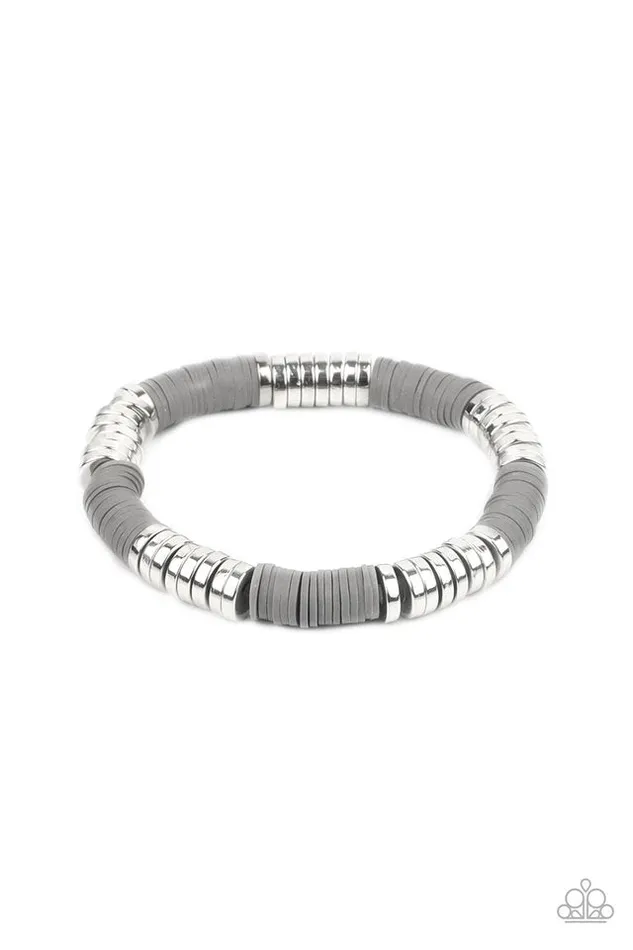 Paparazzi Jewelry Bracelets Paparazzi Bracelet Stacked In Your Favor Silver Paparazzi Jewelry Bracelets Paparazzi Bracelet Stacked In Your Favor Silver