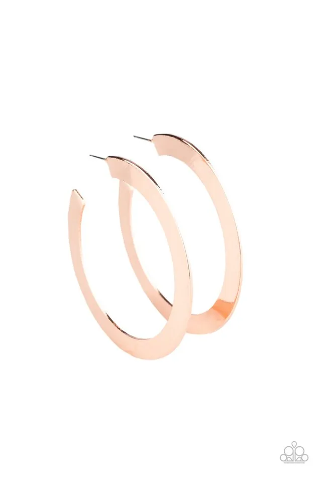 Paparazzi Jewelry Earrings Paparazzi Earring The Inside Track Copper Paparazzi Jewelry Earrings Paparazzi Earring The Inside Track Copper