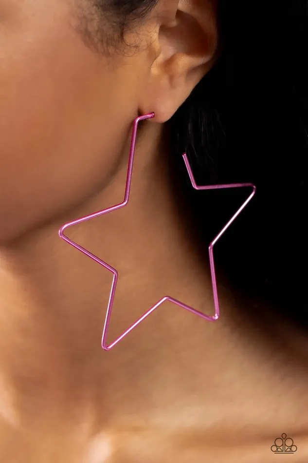 Paparazzi Jewelry Paparazzi Earring Starstruck Secret Pink Earrings