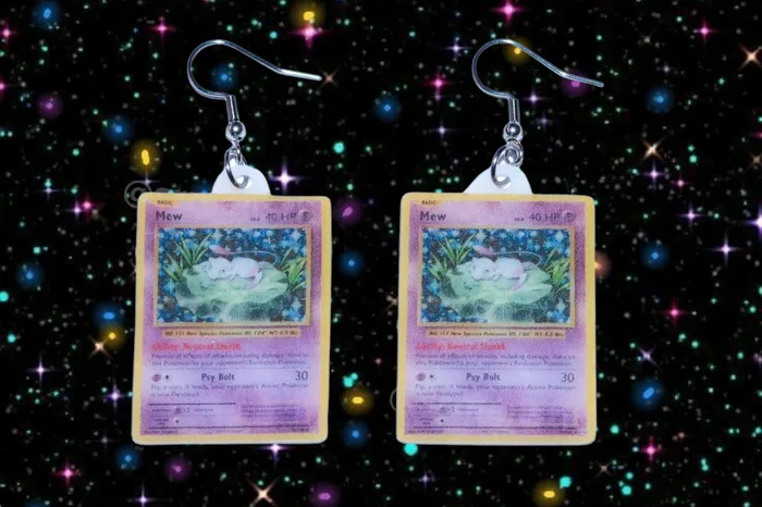 Sam Makes Things Earrings READY TO SHIP Pokmon Cards Detailed Handmade Earrings