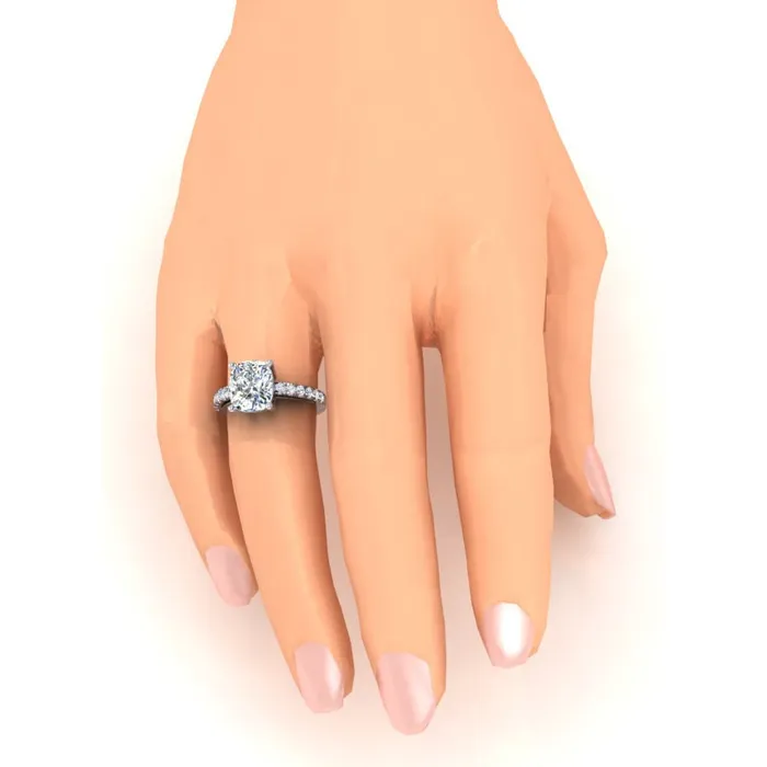 Rings Big Lab Grown Diamond Ring Cushion With Side Stones HarryChadEntcom Rings Big Lab Grown Diamond Ring Cushion With Side Stones HarryChadEntcom