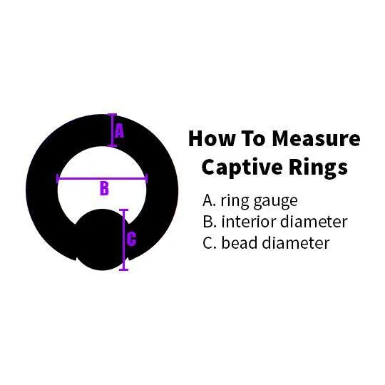 18g Gold Captive Bead Ring Tulsa Body Jewelry Rings