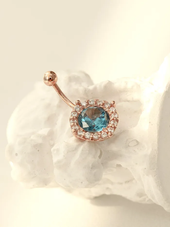 MinimalBijoux Earrings 14K Gold Crystal Ear Jacket belly button 18G16G