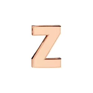 Charm Necklaces SG Fine Slider Solid Letter Z Charm