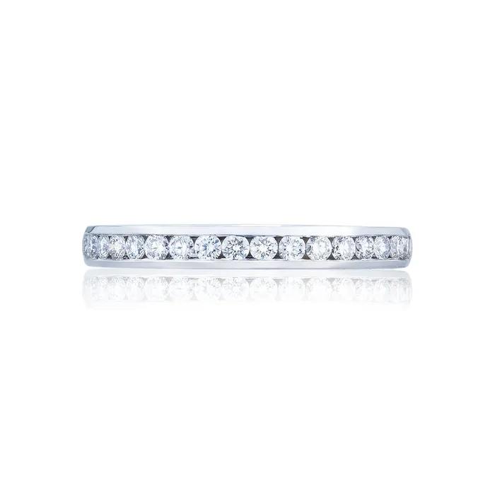 International Diamond Center Rings Tacori Dantela Diamond Wedding Band 18k White Gold 037 CTW