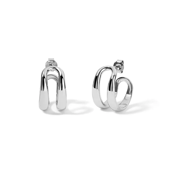 SG Fine PreStyled Sets Gold Double Domed Hoops