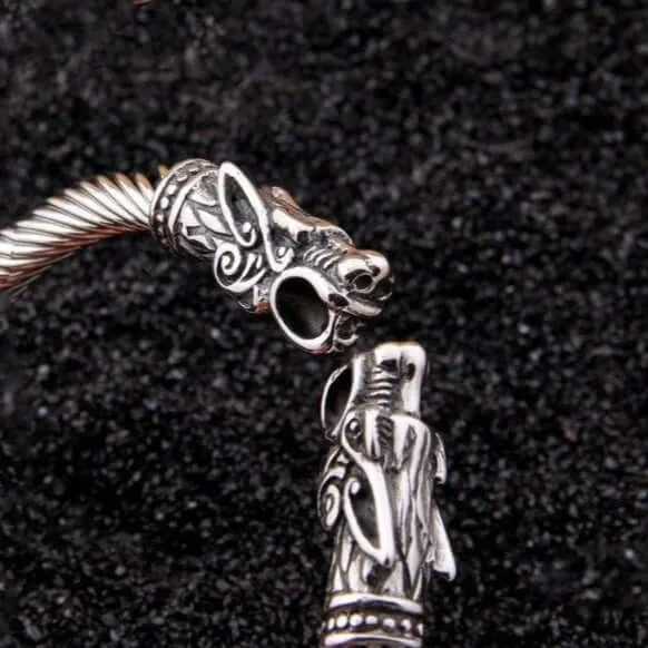 VikingStore Bracelets Viking Wrist Bracelet Featuring Fenrir