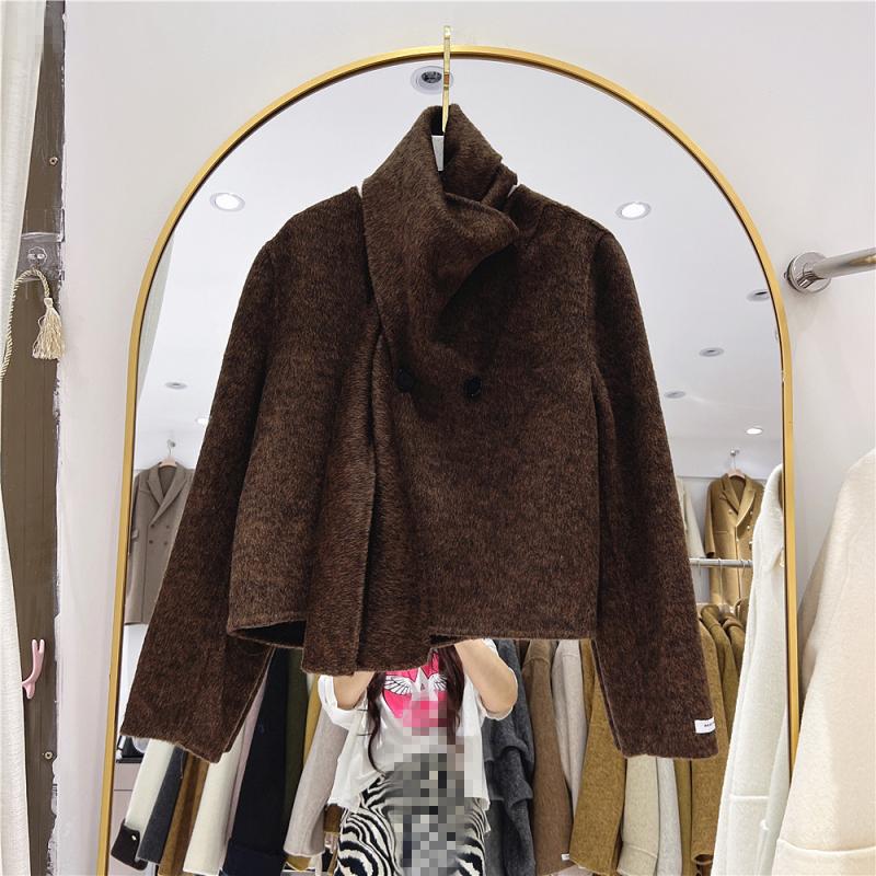 Coats, Trench Coats | Womens Bouclé double-breasted short coat Clothing Coats, Trench Coats